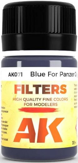 TEXTURE -  BLUE FOR PANZER GREY (35ML) -  AK INTERACTIVE