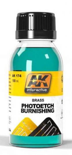 TEXTURE -  BRASS PHOTOETCH BURNISHING (100 ML) -  AK INTERACTIVE