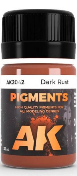 TEXTURE -  DARK RUST PIGMENTS (35ML) -  AK INTERACTIVE