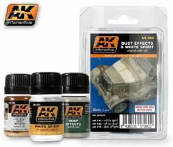 TEXTURE -  DUST EFFECTS AND WHITE SPIRIT SET -  AK INTERACTIVE