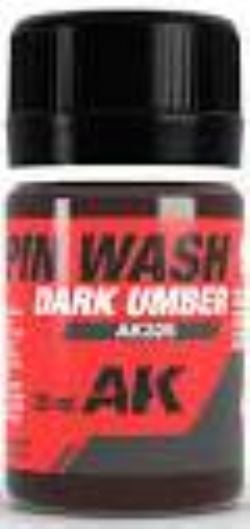 TEXTURE -  PIN WASH DARK UMBER (35ML) -  AK INTERACTIVE