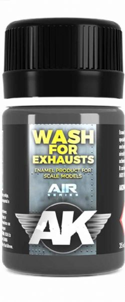 TEXTURE -  WASH FOR EXHAUSTS (35ML) -  AK INTERACTIVE