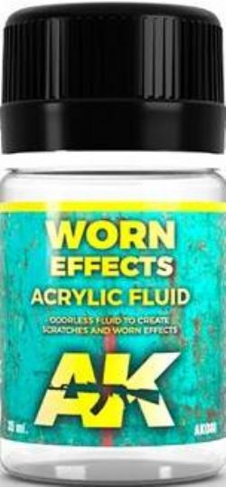 TEXTURE -  WORN EFFECTS ACRYLIC FLUID (35ML) -  AK INTERACTIVE