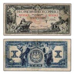 THE CANADIAN BANK OF COMMERCE -  10 DOLLARS 1935 (VF) -  BILLETS DU CANADA 1935