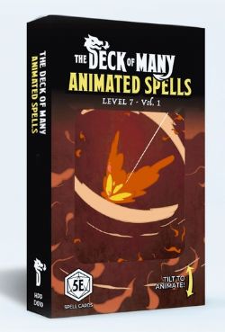 THE DECK OF MANY -  ANIMATED SPELLS - LEVEL 7 - VOL. 1 (ANGLAIS) -  ACCESSOIRE CARTES 5E