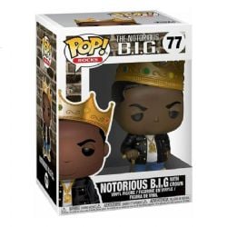 THE NOTORIOUS B.I.G. -  FIGURINE POP! EN VINYLE DE NOTORIOUS B.I.G. (AVEC COURONNE) (10 CM) 77