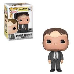 THE OFFICE -  FIGURINE POP! EN VINYLE DE DWIGHT SCHRUTE AVEC MASQUE DE COSTUME DE RCR (10 CM) 971