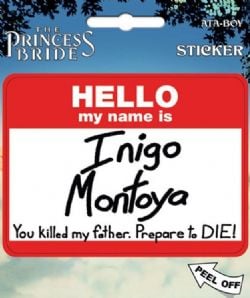 THE PRINCESS BRIDE -  AUTOCOLLANT 