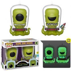 THE SIMPSONS -  FIGURINE POP! EN VINYLE DE KANG AND KODOS (10 CM) - ENSEMBLE DE 2 -  THREEHOUSE OF HORROR
