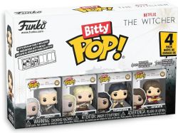 THE WITCHER :  L'HÉRITAGE DU SANG -  PAQUET DE 4 MINI FIGURINES POP! - GERALT, JASKIER, CIRI & YENNEFER -  BITTY POP!