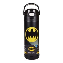 THERMOS -  BOUTEILLE AVEC BOUTON POUSSOIR DE BATMAN (470ML)