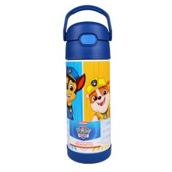 THERMOS -  BOUTEILLE AVEC BOUTON POUSSOIR DE PAT'PATROUILLE (414ML)