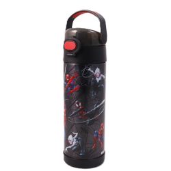 THERMOS -  BOUTEILLE AVEC BOUTON POUSSOIR DE SPIDERMAN (470ML)