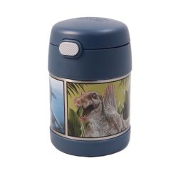 THERMOS -  CONTENANT A ALIMENT AVEC BOUTON POUSSOIR DE JURASSIC WORLD (290ML)