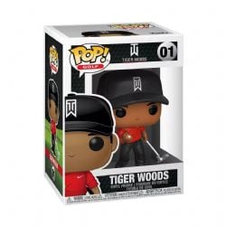 TIGER WOODS -  FIGURINE POP! EN VINYLE DE TIGER WOODS - CHANDAIL ROUGE (10 CM) 01
