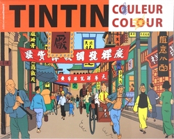 TINTIN -  ALBUM À COLORIER 29 VISUELS (ORANGE)