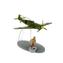 TINTIN -  AVION CHASSEUR BORDURE BF-109 