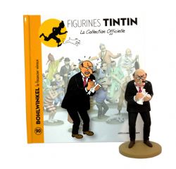 TINTIN -  BOHLWINKEL + LIVRET + PASSEPORT (12CM) -  LA COLLECTION OFFICIELLE 90