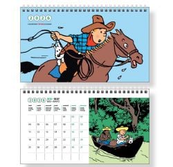 TINTIN -  CALENDRIER DE BUREAU 2026