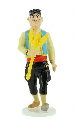 TINTIN -  FIGURINE ALLIAGE DU VOLEUR DE SCEPTRE AVEC CERTIFICAT (6 CM)