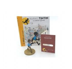 TINTIN -  FIGURINE DE COCO + LIVRET + PASSEPORT (12CM) -  LA COLLECTION OFFICIELLE 110