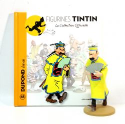 TINTIN -  FIGURINE DE DUPOND CHINOIS + LIVRET + PASSEPORT (12CM) -  LA COLLECTION OFFICIELLE 68