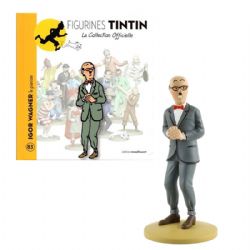 TINTIN -  FIGURINE DE IGOR WAGNER LE PIANISTE + LIVRET + PASSEPORT (12CM) -  LA COLLECTION OFFICIELLE 83
