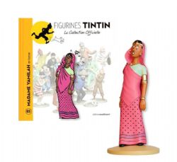 TINTIN -  FIGURINE DE MADAME YAMILAH+ LIVRET + PASSEPORT (12CM) -  LA COLLECTION OFFICIELLE 85