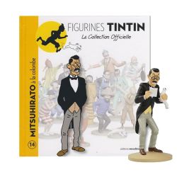 TINTIN -  FIGURINE DE MITSUHIRATO À LA COLOMBE + LIVRET + PASSEPORT (12CM) -  LA COLLECTION OFFICIELLE 14
