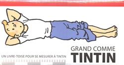 TINTIN -  GRAND COMME TINTIN - LIVRE-TOISE POUR SE MESURER À TINTIN
