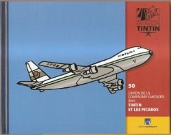 TINTIN -  LIVRET L'AVION DE LA COMPAGNIE SANTAERO DANS 