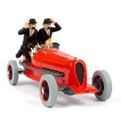 TINTIN -  STATUETTE VOITURE DE COURSE (35 CM)