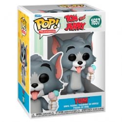 TOM & JERRY -  POP! FIGURINE EN VINYLE DE TOM AVEC CRÈME GLACÉ (10 CM) 1657