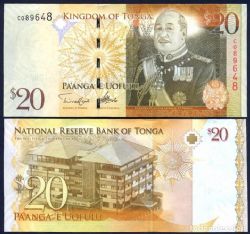 TONGA -  20 PA'ANGA 2008 (UNC)