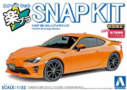 TOYOTA -  SNAP KIT - TOYOTA 86 (ORANGE MÉTALLIQUE) - 1/32 -  AOSHIMA