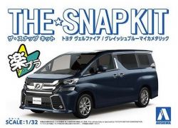 TOYOTA -  SNAP KIT - VELLFIRE (BLEU GRISATRE MICA METALLIQUE) - 1/32 04-D -  AOSHIMA