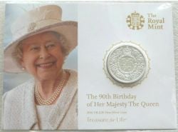 TRÉSOR POUR LA VIE -  LE 90E ANNIVERSAIRE DE SA MAJESTÉ LA REINE -  PIÈCES DE ROYAL MINT 2016