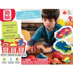 TUTTI FRUTTI -  ENSEMBLE AUTO DE VILLE (MULTILINGUE) -  PÂTE À MODELER PARFUMÉE