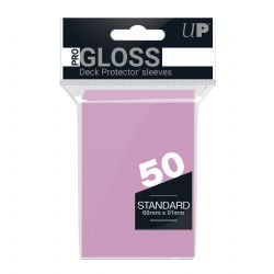 ULTRA PRO -  POCHETTES TAILLE STANDARD - PRO-GLOSS - ROSE (50)