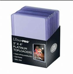 ULTRA PRO -  TOPLOADER: 3X4 ULTRA CLEAR PLATINUM (PAQUET DE 25)