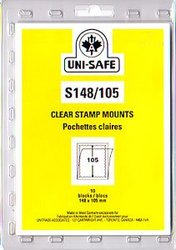 UNI-SAFE -  POCHETTES À FOND CLAIR S148/105 (PAQUET DE 10)