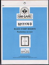 UNI-SAFE -  POCHETTES À FOND NOIR S217/170 (PAQUET DE 3)