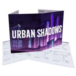 URBAN SHADOWS -  GM SCREEN & CAMPAIGN NOTEPADS (ANGLAIS) -  ÉCRAN MJ PBTA