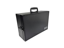 VALISES DE TRANSPORT -  BOÎTE DE RANGEMENT POUR MINIATURES À 80 COMPARTIMENTS (NOIR)