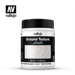 VALLEJO ACRYLIC -  WHITE STONE (200 ML) -  GROUND TEXTURE 26211