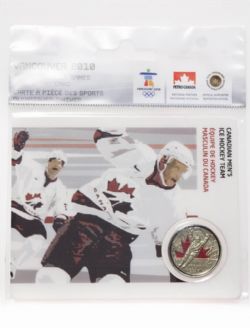 VANCOUVER 2010 -  CARTE DE COLLECTION DES JEUX OLYMPIQUES DE VANCOUVER 2010 - ÉQUIPE DE HOCKEY MASCULIN DU CANADA 2009 -  PIÈCES DU CANADA 2007-2010 12