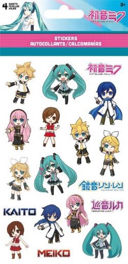 VOCALOID -  4 FEUILLES D'AUTOCOLLANTS
