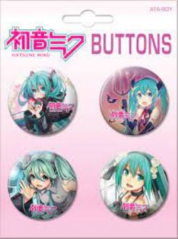 VOCALOID -  ENSEMBLE DE 4 BADGES 