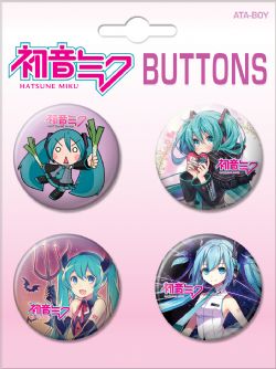 VOCALOID -  ENSEMBLE DE 4 BADGES ''HATSUNE MIKU SET 3''
