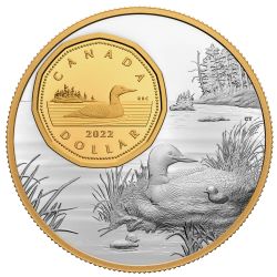 VUE D'ENSEMBLE -  PIÈCE DE 1 DOLLAR : LE HUARD -  PIÈCES DU CANADA 2022 04